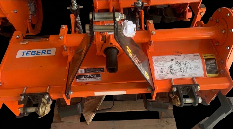 Shaktiman rotavator with Tebere branding for soil preparation
